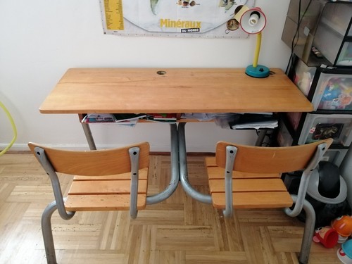 Bureau écolier double - d'écolier,